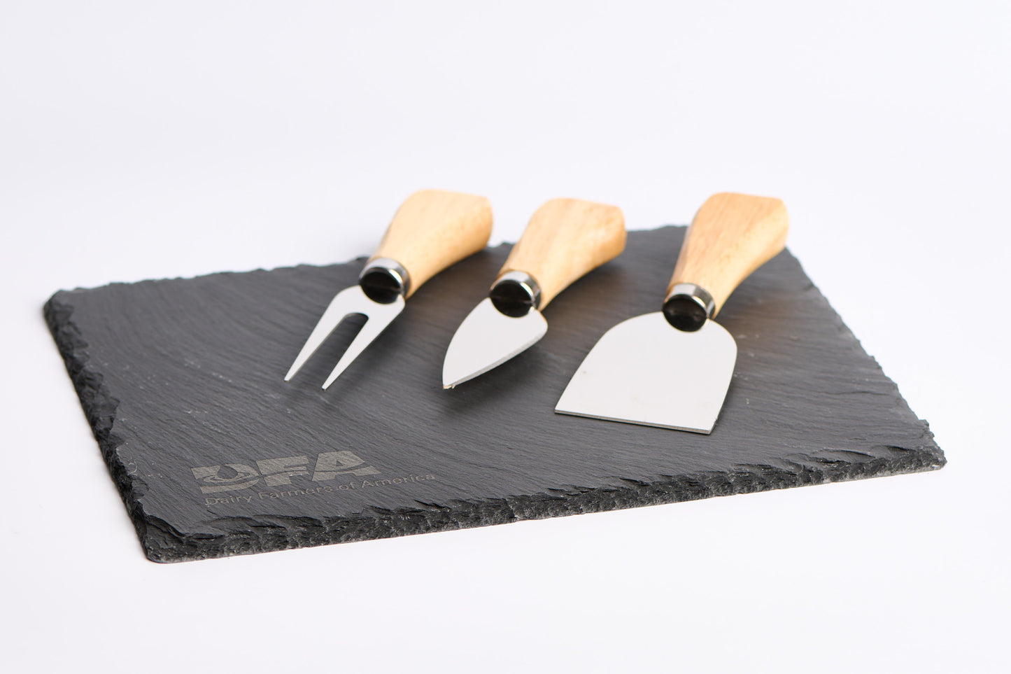 Maitre d' four piece slate cheese set