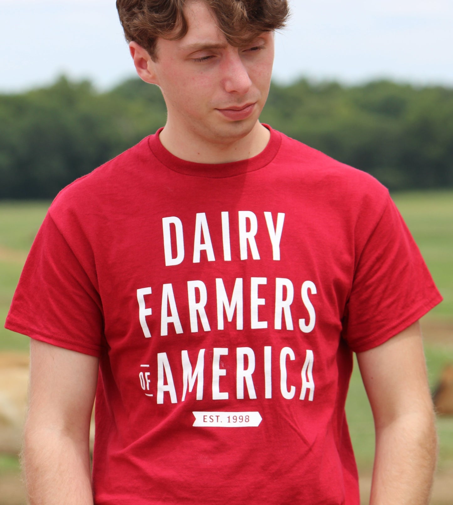 "Dairy Farmers of America est. 1998" short-sleeve t-shirt