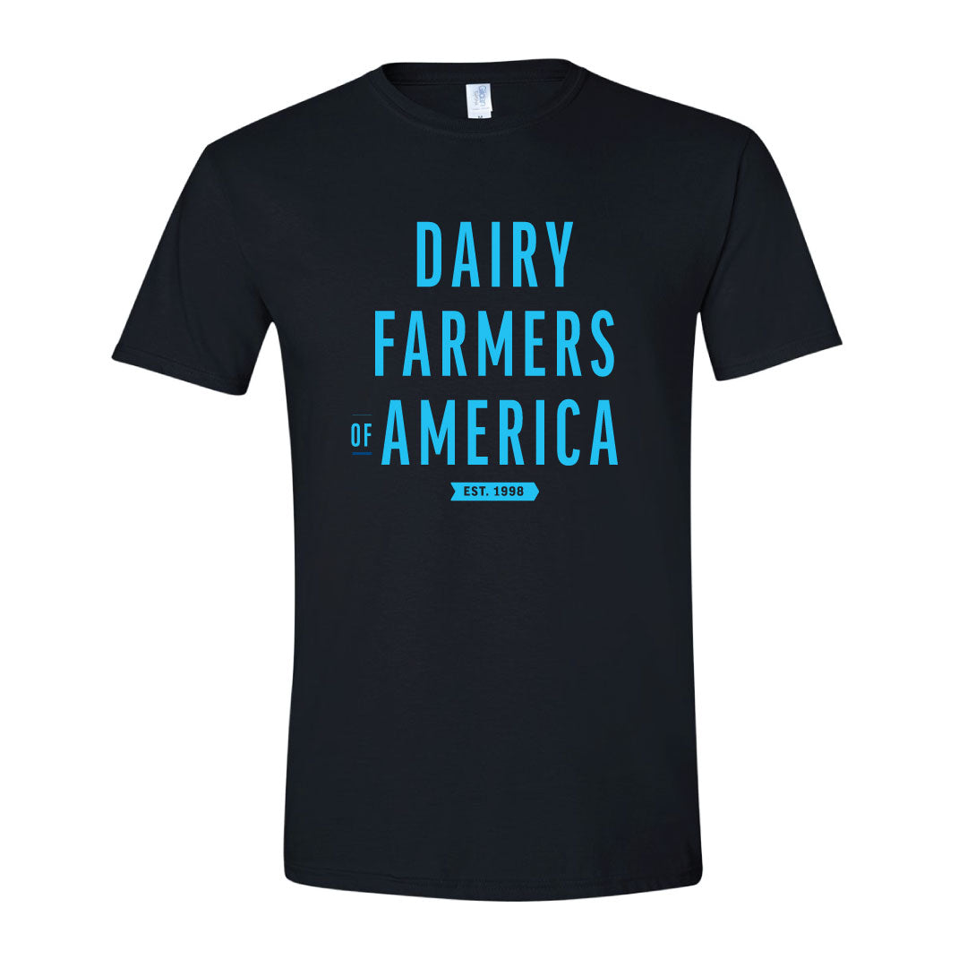 Dairy Farmers of America: Est 1998-T-Shirts_ Black/Visionary Blue
