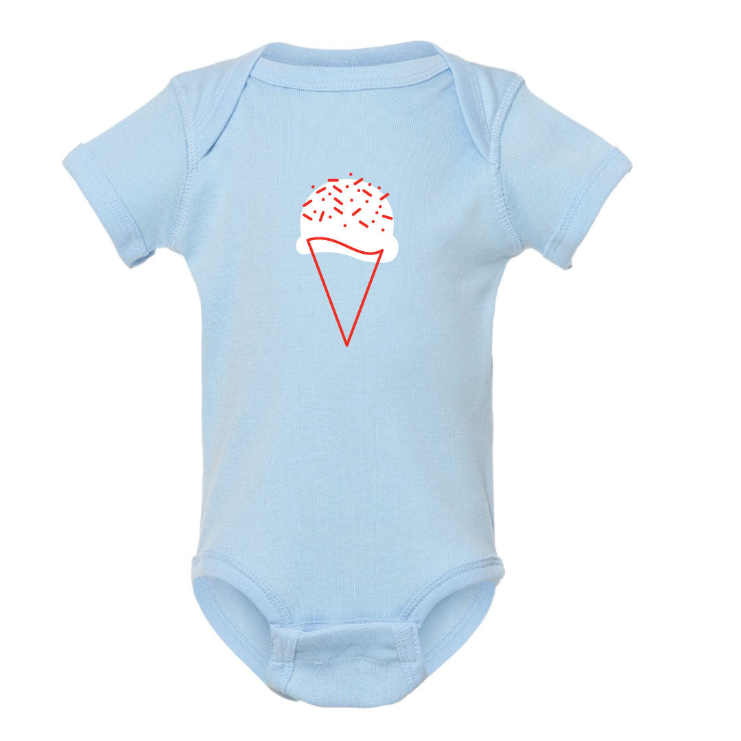 Infant Ice Cream Cone Short-Sleeve Bodysuit