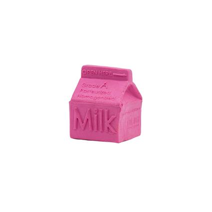 Pencil top erasers: Milk carton