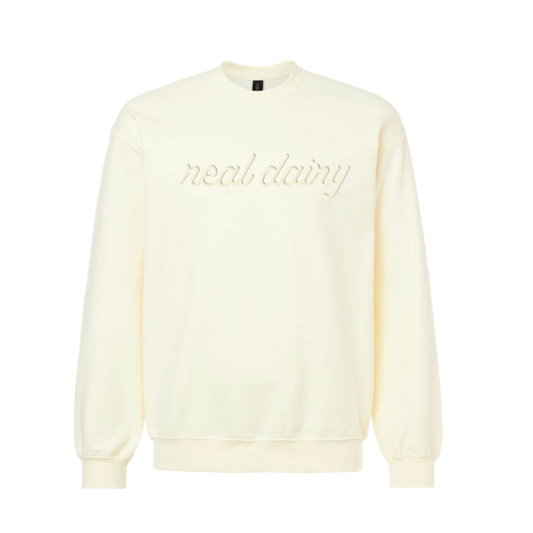 Real Dairy embossed sweatshirt