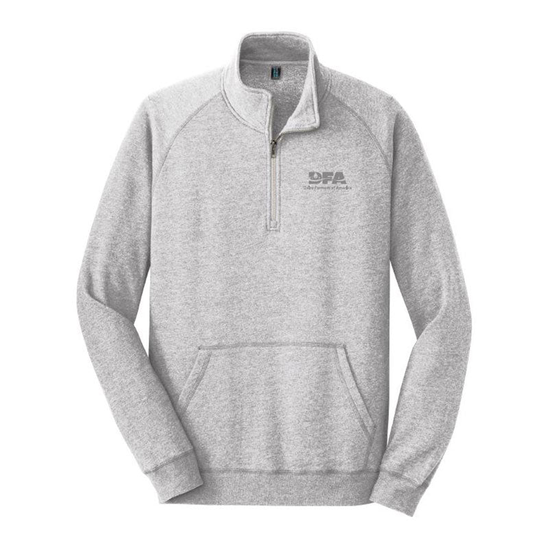 Lightweight fleece half zip pullover