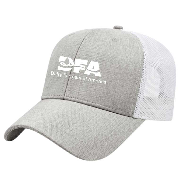 Heathered mesh back cap