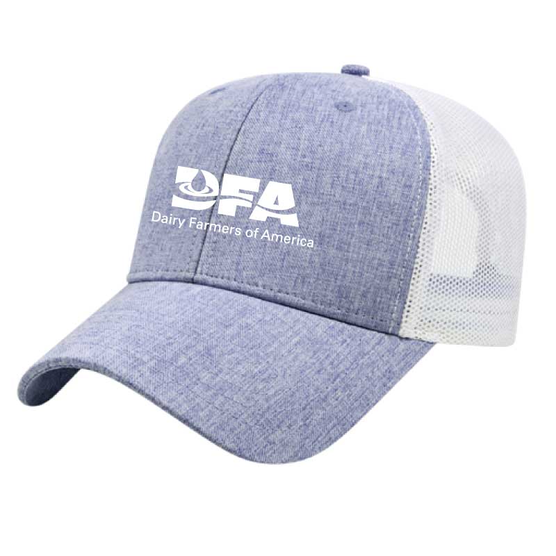 Heathered mesh back cap