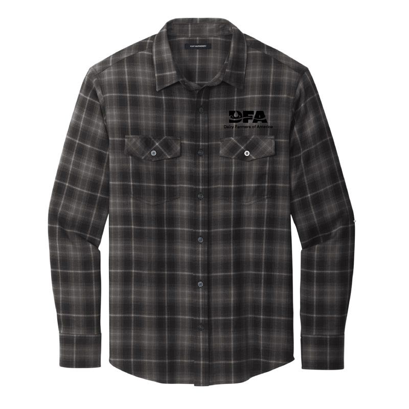 Men's plaid button down