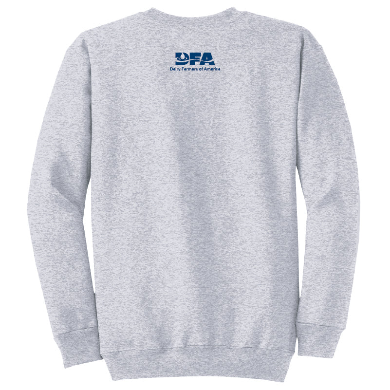 "Dairy Farmers of America est. 1998" crewneck sweatshirt - ASH GREY