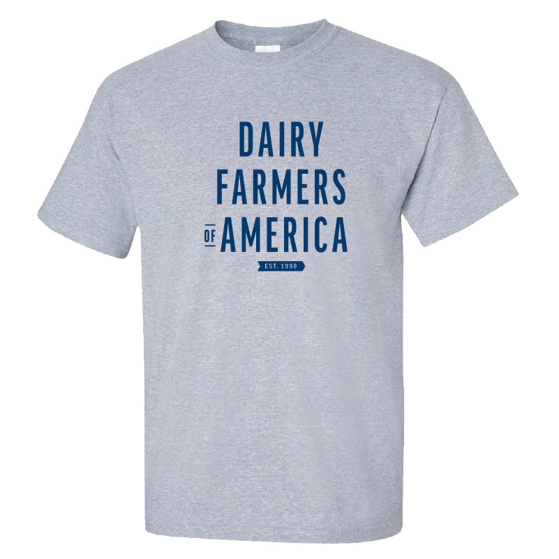 "Dairy Farmers of America est. 1998" short-sleeve t-shirt