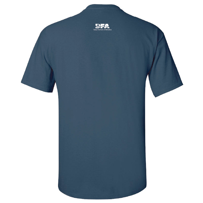 "Proud dairy farmer" short-sleeve t-shirt