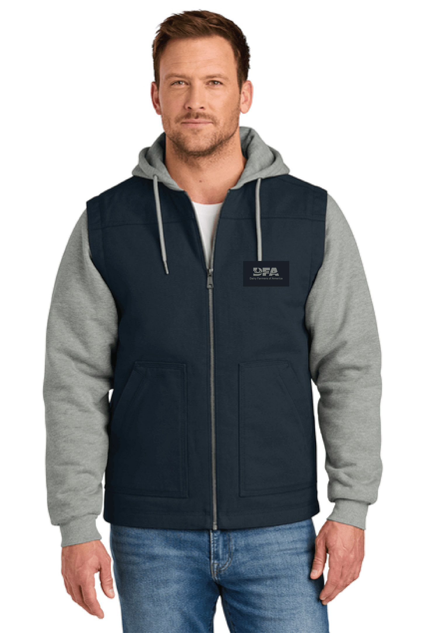Cornerstone Duck Fleece Full Zip Hooded Jacket