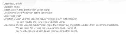 FREEZE Ice Cream Bowls