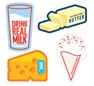 DFA Milk Product Stickers