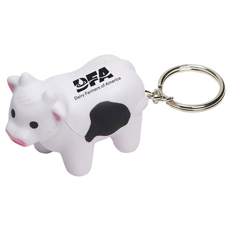Stress Cow Keychain