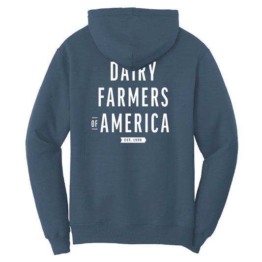 "Dairy Farmers of America est. 1998" sweatshirt hoodie - NAVY