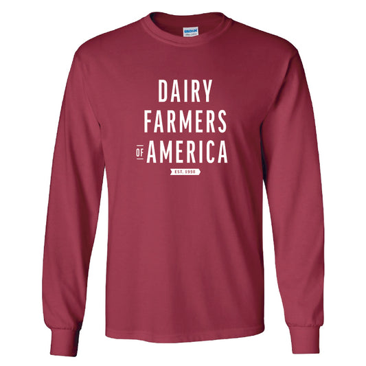 "Dairy Farmers of America est. 1998" long-sleeve t-shirt