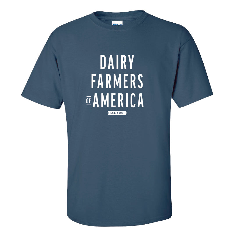 "Dairy Farmers of America est. 1998" short-sleeve t-shirt