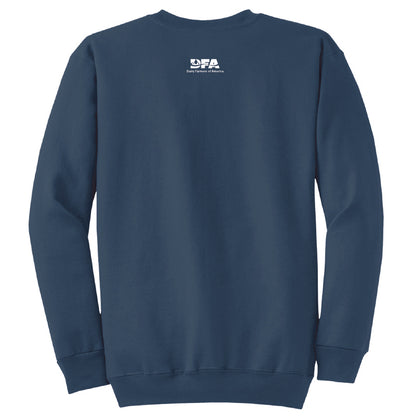 "Proud dairy farmer" crewneck sweatshirt
