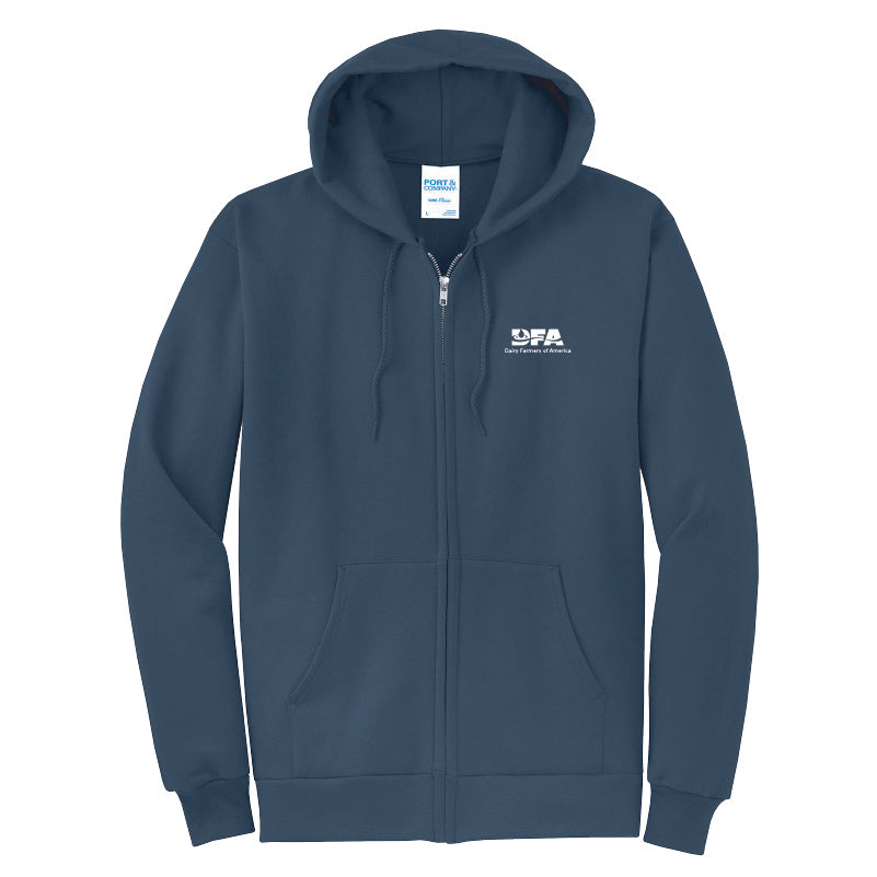Proud Dairy Farmer Zip-Up Hoodie