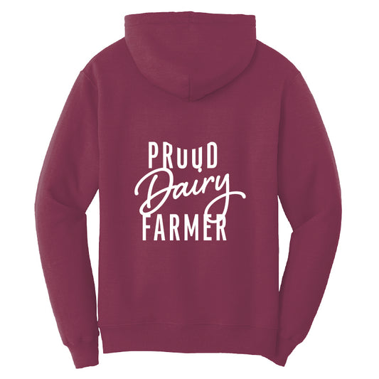 "Proud dairy farmer" sweatshirt hoodie