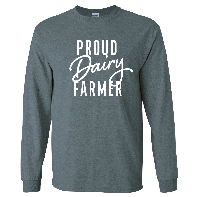 Proud Dairy Farmer Long-Sleeve T-Shirt
