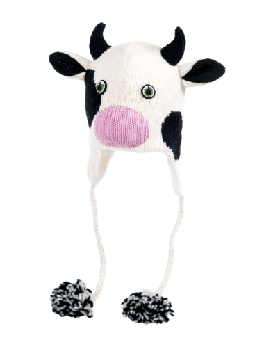 Youth Cow Knit Beanie